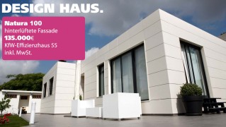 Vorgehängte hinterlüftete Fassade – Holzhaus Natura 100 zum Top-Preis!